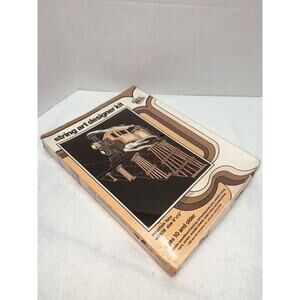 NOS String Art Designer Kit 1980 Mountain Loco Train Railroad Locomotive Sealed